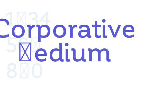 Corporative Medium Font Download