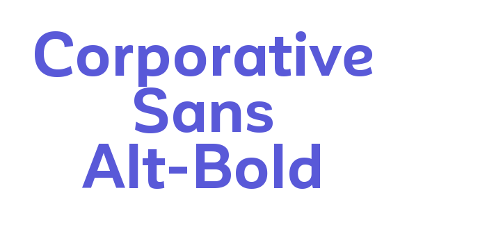 Corporative Sans Alt-Bold Font Download