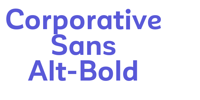 Corporative Sans Alt-Bold Font