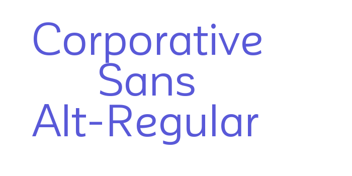 Corporative Sans Alt-Regular Font Download