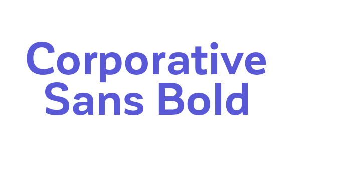 Corporative Sans Bold Font Download