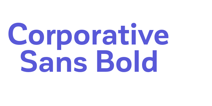 Corporative Sans Bold Font