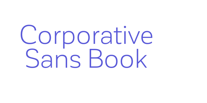 Corporative Sans Book Font Download