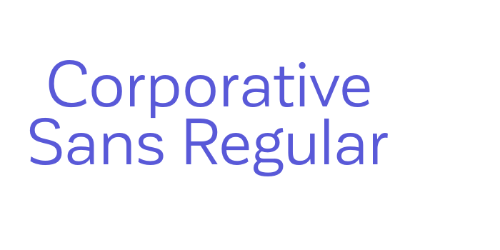 Corporative Sans Regular Font Download