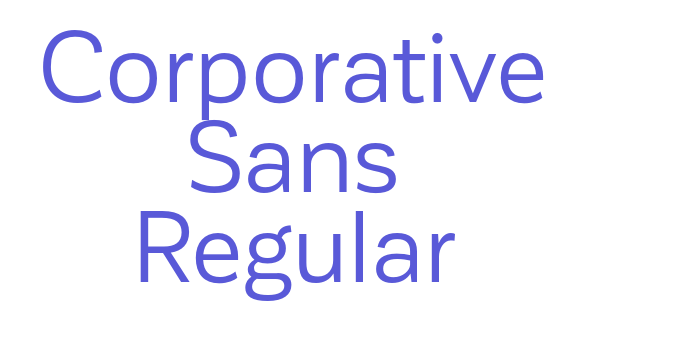 Corporative Sans Regular Font