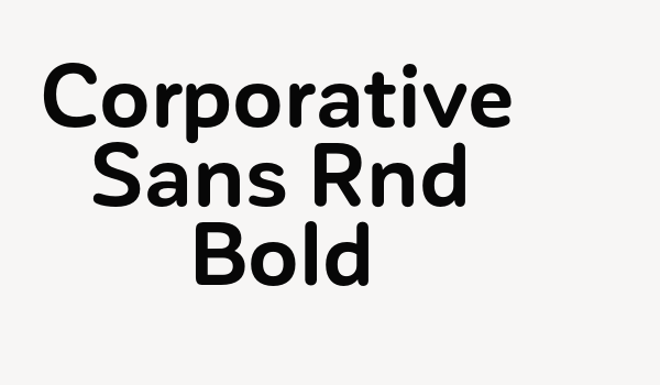 Corporative Sans Rnd Bold Font