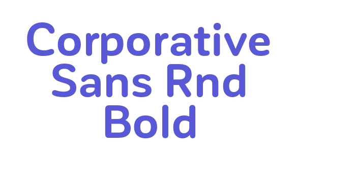 Corporative Sans Rnd Bold Font Download