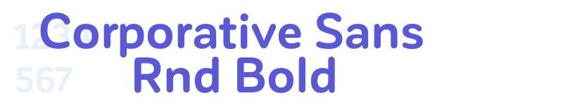 Corporative Sans Rnd Bold-related font