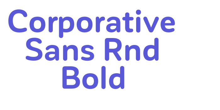 Corporative Sans Rnd Bold Font