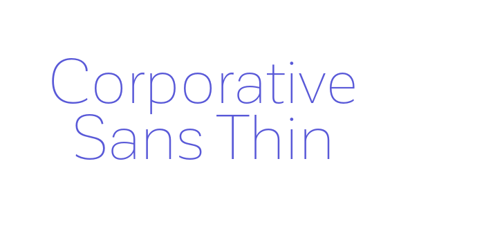 Corporative Sans Thin Font Download