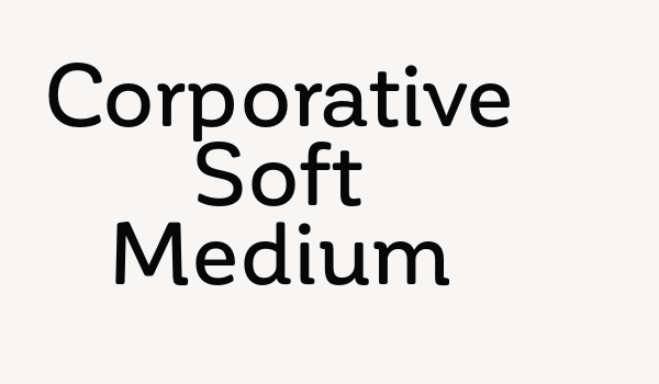 Corporative Soft Medium Font