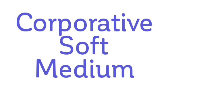 Corporative Soft Medium Font Download