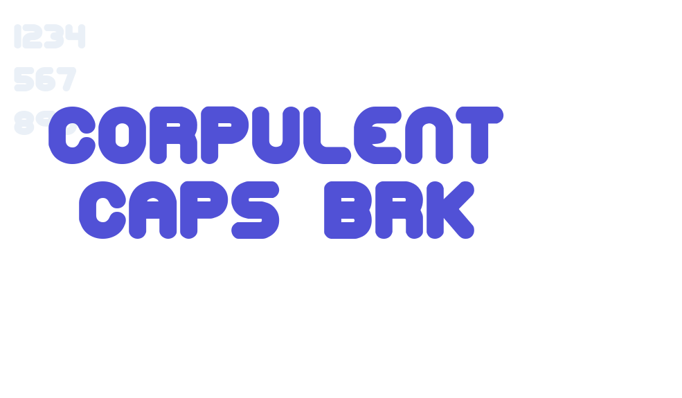 Corpulent Caps BRK-font-download