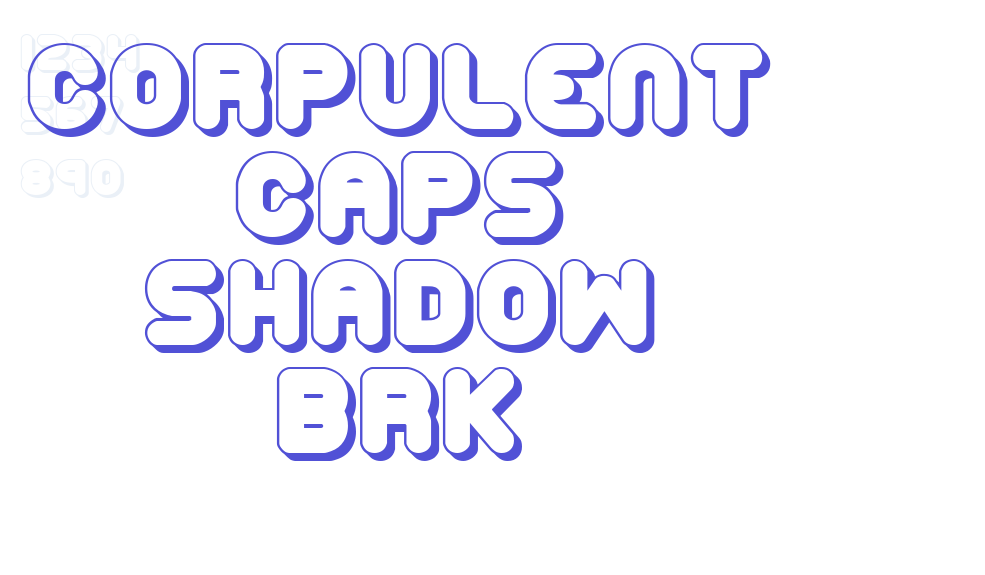 Corpulent Caps Shadow BRK-font-download