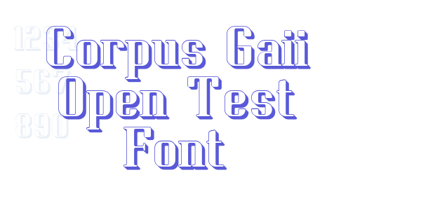 Corpus Gaii Open Test Font font