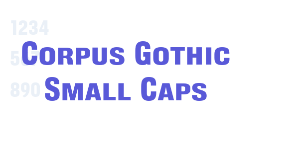 Corpus Gothic Small Caps font free