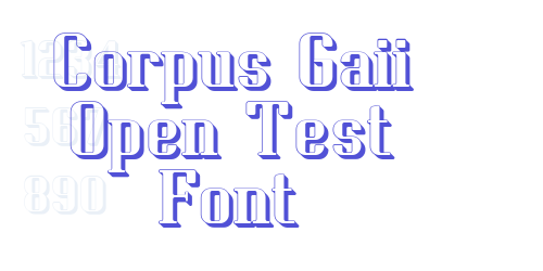 Corpus Gaii Open Test Font-font-download
