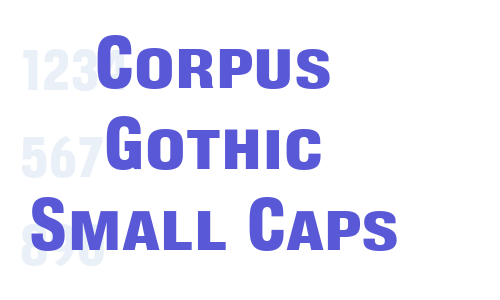 Corpus Gothic Small Caps Font