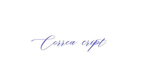 Correa Script Font Download