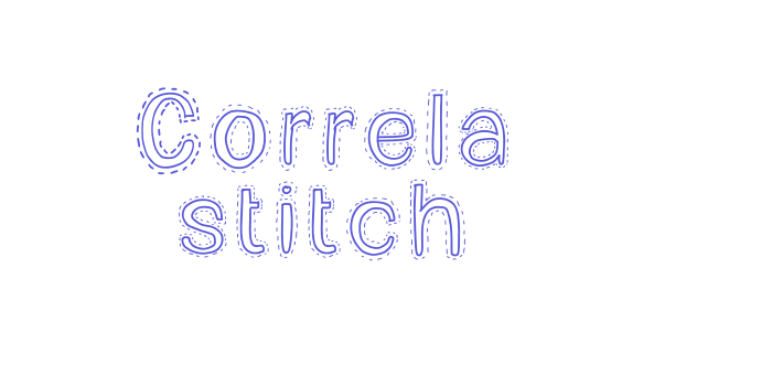 Correla stitch Font Download