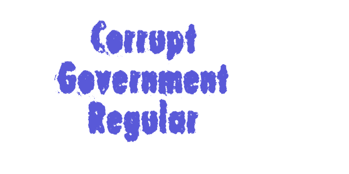 Corrupt Government Regular Font Download