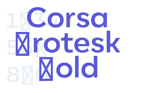 Corsa Grotesk Bold Font Download