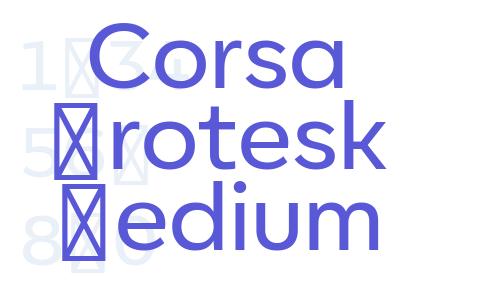 Corsa Grotesk Medium Font Download