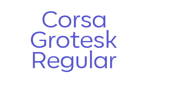 Corsa Grotesk Regular Font Download