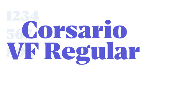 Corsario VF Regular font