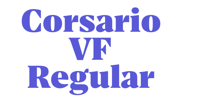 Corsario VF Regular Font