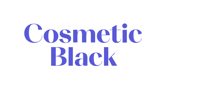 Cosmetic Black Font Download