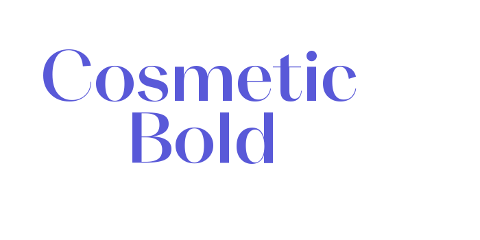 Cosmetic Bold Font