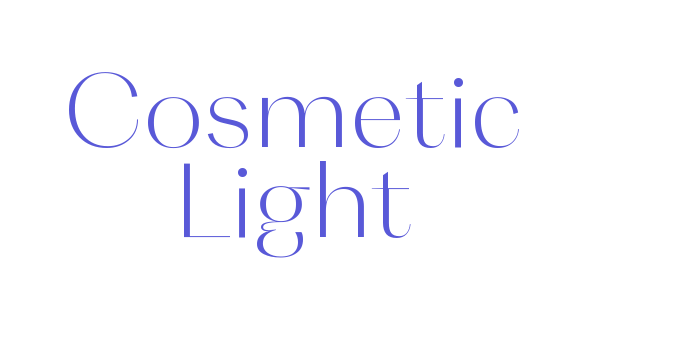 Cosmetic Light Font