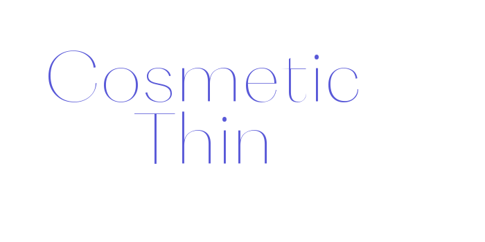 Cosmetic Thin Font