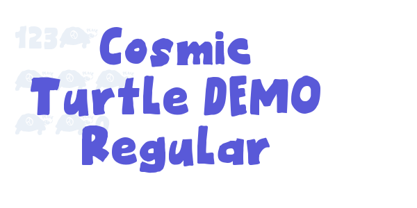 Cosmic Turtle DEMO Regular font