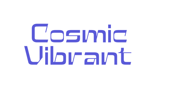 Cosmic Vibrant font