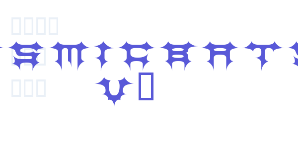 CosmicBats V1 font