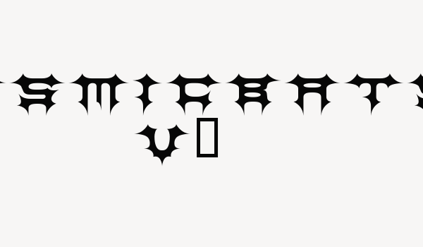 CosmicBats V1 Font