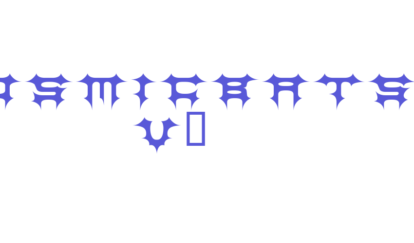 CosmicBats V1 Font