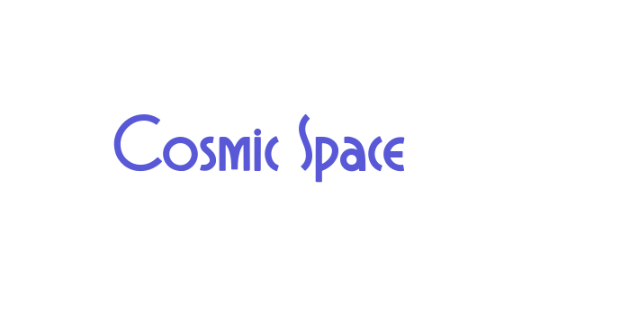 Cosmic Space Font Download