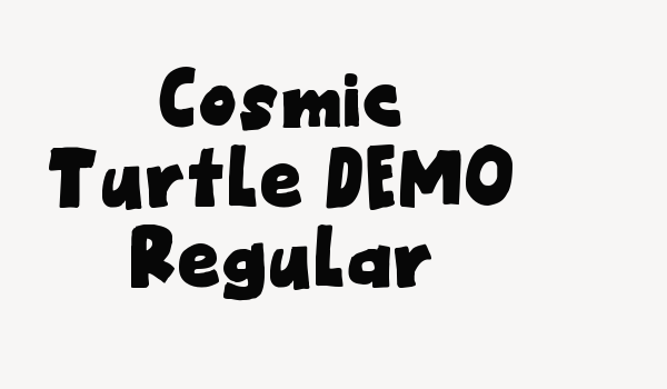 Cosmic Turtle DEMO Regular Font