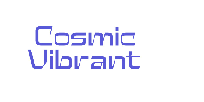 Cosmic Vibrant Font Download