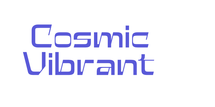 Cosmic Vibrant Font