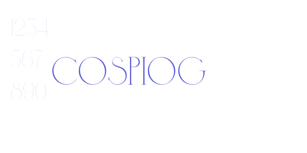 Cospiog font free