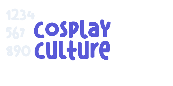 Cosplay Culture font free