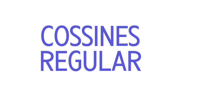 Cossines Regular Font Download