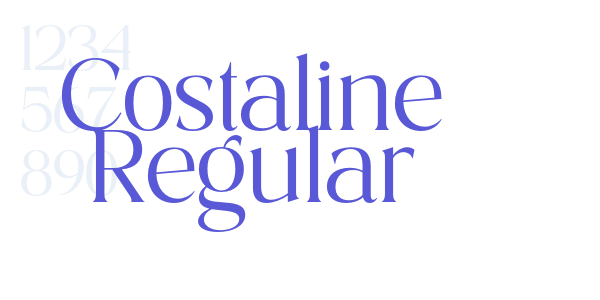 Costaline Regular font free