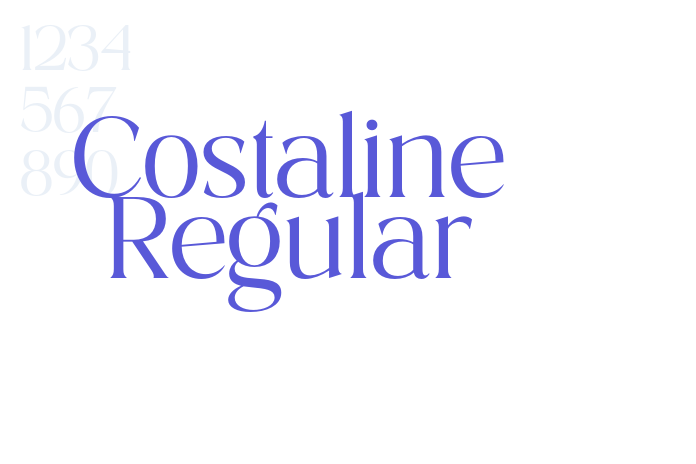 Costaline Regular font free