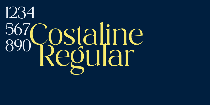 Costaline Regular font free