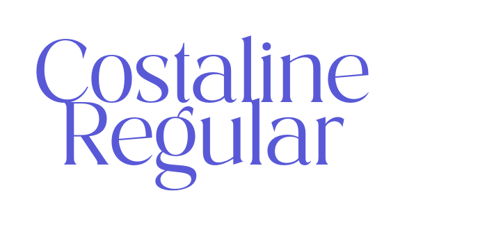 Costaline Regular Font